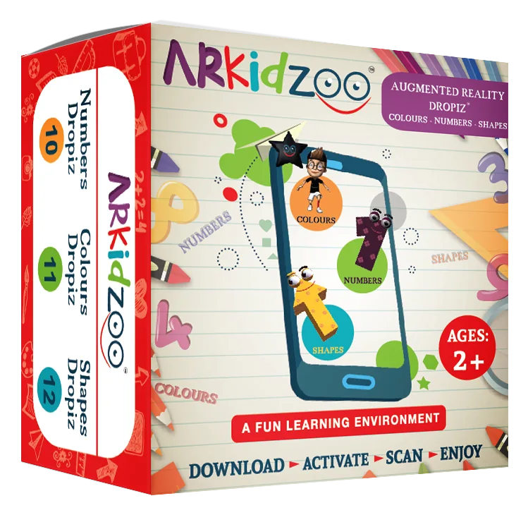 Dropiz 3-in-1 kit - numbers, colours and shapes